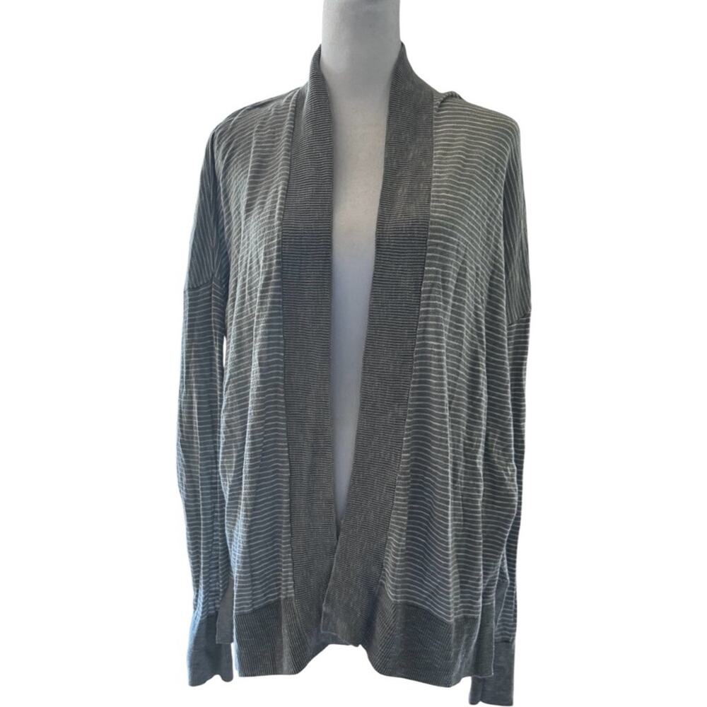 GAP Women's Charcoal and Light Gray Cardigan Sz M
